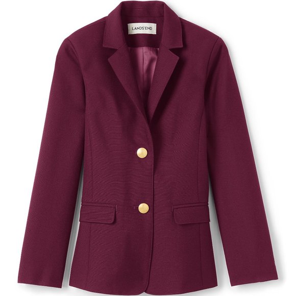 Lands End Women's School Uniform Blazer, Burgundy, NWT - Picture 1 of 2